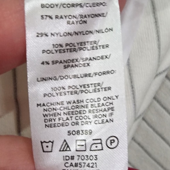 Loft black and white stretch fit n flare skater dress size 10P new!!! - Picture 4 of 5